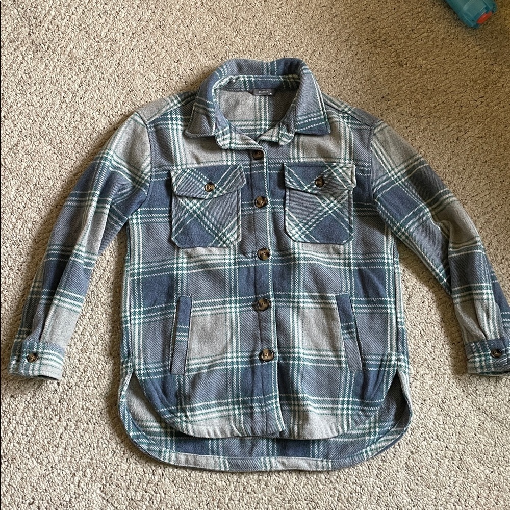 Members Mark Plaid Fall Shacket - Picture 5 of 10